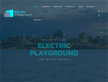 Tablet Screenshot of electric-playground.com